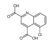 5-chloroquinoline-2,4-dicarboxylic acid结构式