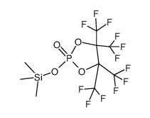 4,4,5,5-Tetrakis-trifluoromethyl-2-trimethylsilanyloxy-[1,3,2]dioxaphospholane 2-oxide结构式