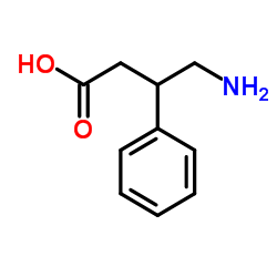 (S)-4-氨基-3-苯基丁酸结构式