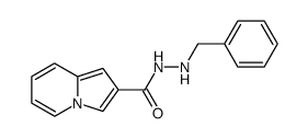 Indolizine-2-carboxylic acid N'-benzyl-hydrazide Structure