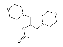 2-acetoxy-1,3-di-morpholin-4-yl-propane结构式
