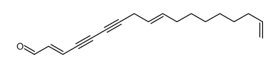 octadeca-2,9,17-trien-4,6-diynal结构式