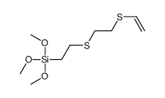 2-(2-ethenylsulfanylethylsulfanyl)ethyl-trimethoxysilane结构式