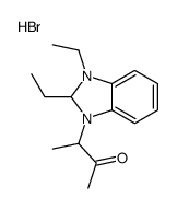 3-(2,3-diethyl-2,3-dihydrobenzimidazol-3-ium-1-yl)butan-2-one,bromide Structure