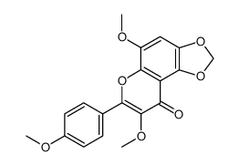 5,8-Dimethoxy-7-(4-methoxy-phenyl)-[1,3]dioxolo[4,5-f]chromen-9-one Structure