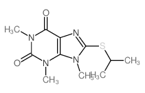 1H-Purine-2,6-dione,3,9-dihydro-1,3,9-trimethyl-8-[(1-methylethyl)thio]-结构式