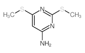 4-Pyrimidinamine,2,6-bis(methylthio)-结构式