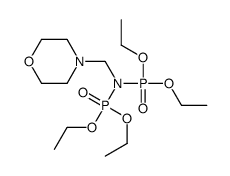 N,N-bis(diethoxyphosphoryl)-1-morpholin-4-ylmethanamine Structure