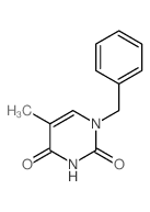 2,4(1H,3H)-Pyrimidinedione,5-methyl-1-(phenylmethyl)- structure