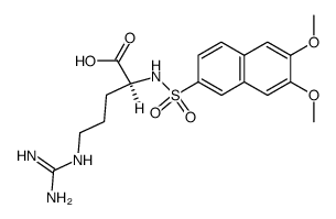 N2-(6,7-dimethoxy-2-naphthalenesulfonyl)-L-arginine结构式