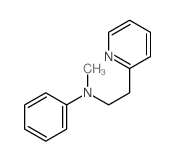 N-methyl-N-(2-pyridin-2-ylethyl)aniline Structure