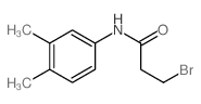 Propanamide, 3-bromo-N-(3,4-dimethylphenyl)-结构式
