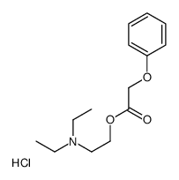 diethyl-[2-(2-phenoxyacetyl)oxyethyl]azanium,chloride Structure