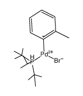 [PdBr(P(tert-butyl)3)(o-tolyl)] Structure