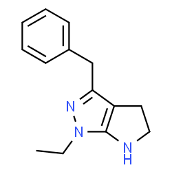 Pyrrolo[2,3-c]pyrazole, 1-ethyl-1,4,5,6-tetrahydro-3-(phenylmethyl)- (9CI) structure