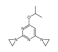 2,4-diaziridin-1-yl-6-propan-2-yloxy-pyrimidine Structure
