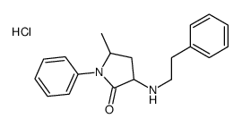 5-methyl-1-phenyl-3-(2-phenylethylamino)pyrrolidin-2-one,hydrochloride Structure