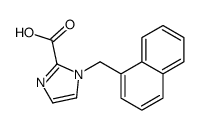 1-(naphthalen-1-ylmethyl)imidazole-2-carboxylic acid结构式