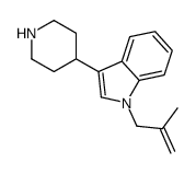 1-(2-methylprop-2-enyl)-3-piperidin-4-ylindole Structure