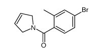 (4-bromo-2-methylphenyl)-(2,5-dihydropyrrol-1-yl)methanone结构式