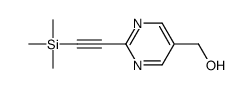 [2-(2-trimethylsilylethynyl)pyrimidin-5-yl]methanol Structure