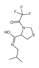 N-(2-methylpropyl)-3-(2,2,2-trifluoroacetyl)-1,3-thiazolidine-4-carboxamide Structure