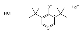 chloro-(3,5-ditert-butyl-4-hydroxyphenyl)mercury Structure
