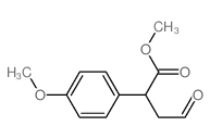 Benzeneacetic acid,4-methoxy-a-(2-oxoethyl)-, methyl ester picture