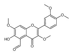 2-(3,4-dimethoxy-phenyl)-6-hydroxy-3,7-dimethoxy-4-oxo-4H-chromene-5-carbaldehyde Structure
