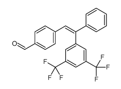 4-[2-[3,5-bis(trifluoromethyl)phenyl]-2-phenylethenyl]benzaldehyde结构式