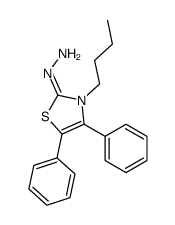 (3-butyl-4,5-diphenyl-1,3-thiazol-2-ylidene)hydrazine Structure