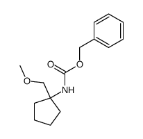 (1-methoxymethyl-cyclopentyl)-carbamic acid benzyl ester Structure
