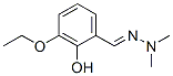 Benzaldehyde, 3-ethoxy-2-hydroxy-, dimethylhydrazone (9CI) structure