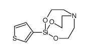 1-(3-Thienyl)-2,8,9-trioxa-5-aza-1-silabicyclo[3.3.3]undecane结构式