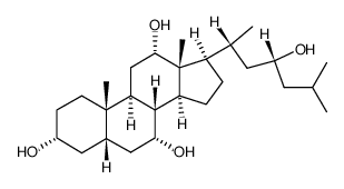 cholestane-3,7,12,23-tetrol structure