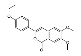 3-(4-ethoxyphenyl)-6,7-dimethoxyisochromen-1-one结构式