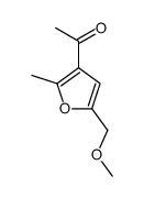 1-[5-(methoxymethyl)-2-methylfuran-3-yl]ethanone结构式
