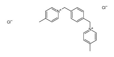 4-methyl-1-[[4-[(4-methylpyridin-1-ium-1-yl)methyl]phenyl]methyl]pyridin-1-ium,dichloride Structure