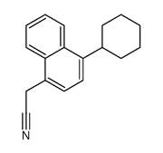 2-(4-cyclohexylnaphthalen-1-yl)acetonitrile Structure