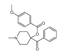 (4-benzoyl-1-methylpiperidin-4-yl) 4-methoxybenzoate结构式