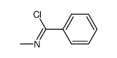 (Z)-N-methylbenzimidoyl chloride Structure
