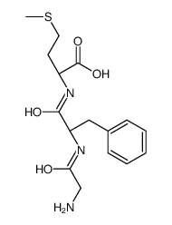 (2S)-2-[[(2S)-2-[(2-aminoacetyl)amino]-3-phenylpropanoyl]amino]-4-methylsulfanylbutanoic acid Structure