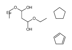 cyclopenta-1,3-diene,cyclopentane,1,3-diethoxypropane-1,3-diol,europium Structure