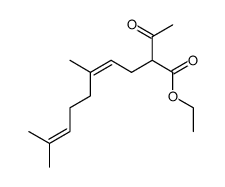 (Z)-2-acetyl-5,9-dimethyldeca-4,8-dienoic acid ethyl ester结构式