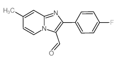 2-(4-Fluoro-phenyl)-7-methyl-imidazo[1,2-a]-pyridine-3-carbaldehyde结构式