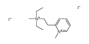 diethyl-methyl-[2-(1-methylpyridin-1-ium-2-yl)ethyl]azanium,diiodide结构式