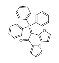 1,2-di(furan-2-yl)-2-(triphenyl-l5-phosphanylidene)ethan-1-one Structure