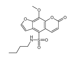 N-butyl-9-methoxy-7-oxofuro[3,2-g]chromene-4-sulfonamide结构式