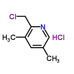 2-(Chloromethyl)-3,5-dimethylpyridine hydrochloride Structure