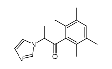 2-imidazol-1-yl-1-(2,3,5,6-tetramethylphenyl)propan-1-one structure